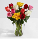 12 Mixed Roses - Mixed roses, Beautiful Colors! This will make them Happy and remember you for days