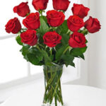 Red rose included vas -