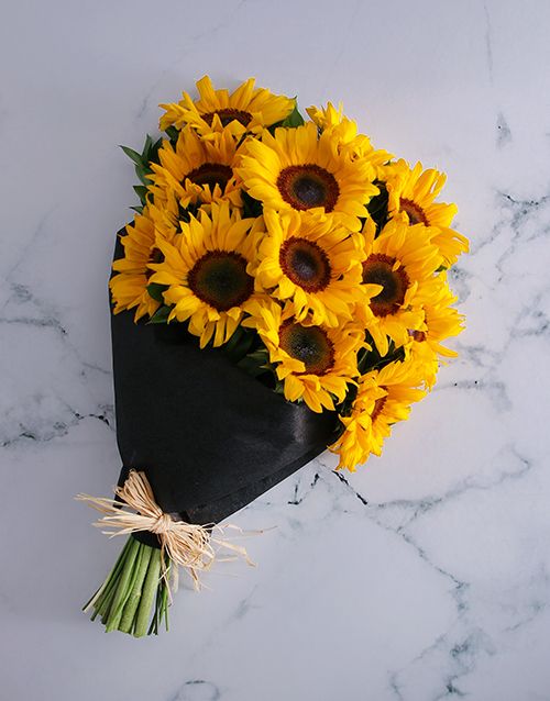 Sun Flowers - We contact the sender and request that the Flowers be changed for something alternative, and a free upgrade is done.
