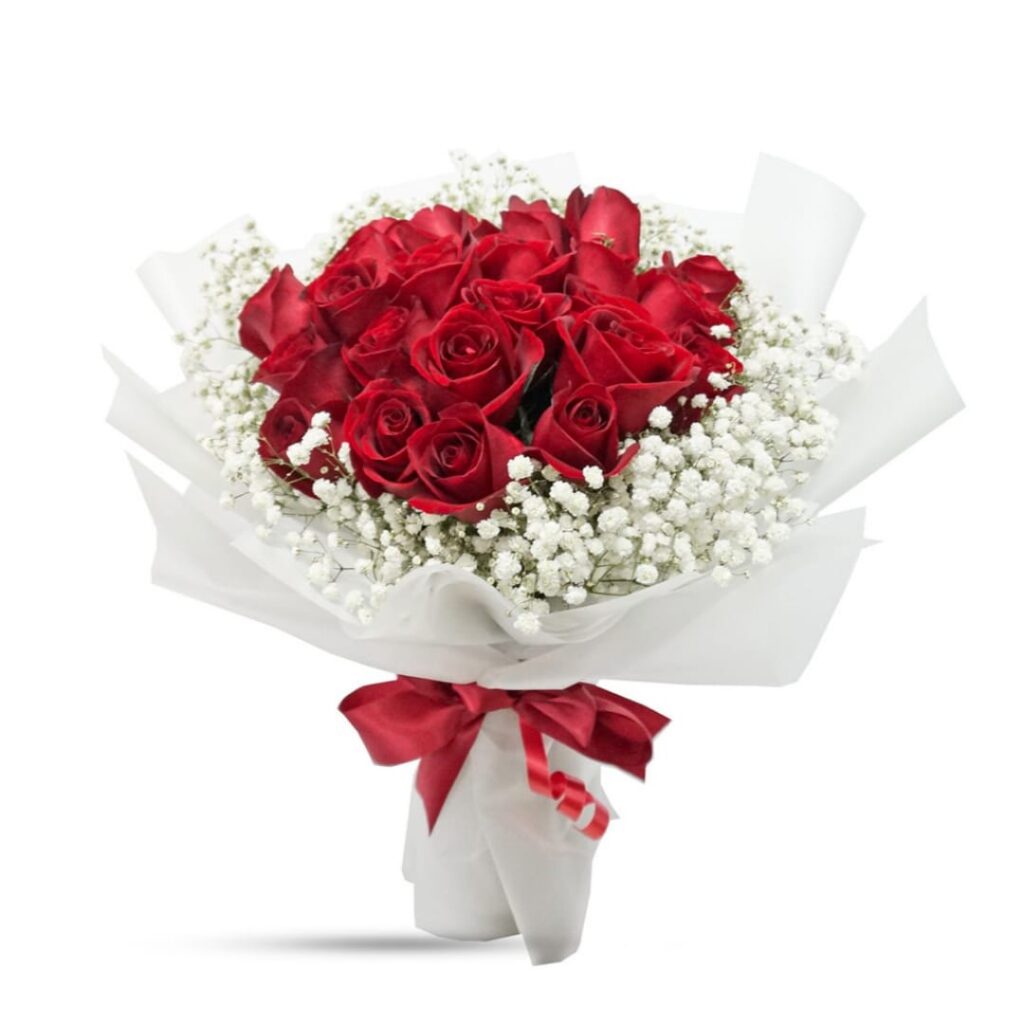 Luxurious red roses