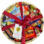 Happy chocolate day -A gift for all occasions, consisting of 25 to 30 chocolate bars in a round box