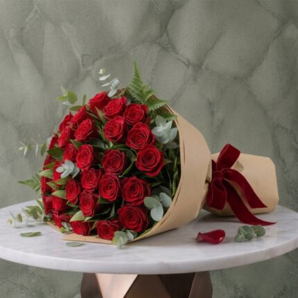 50 red roses bouquet in Amman