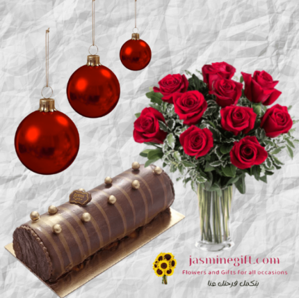 christmas cake and flowers gift to amman jordan, send flowers to amman