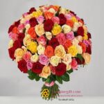 100mixed roses Flower delivery Amman Jordan Flowers and Gifts Delivery in Amman & Jordan