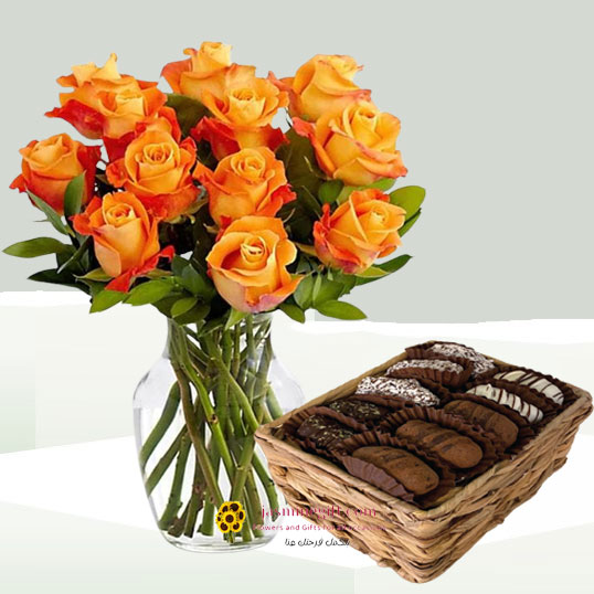 orange-rosrs-with-deats-jordan-,-send-flower-to-amman