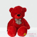 Red Teddy bear big size 120cm jasminegift.com