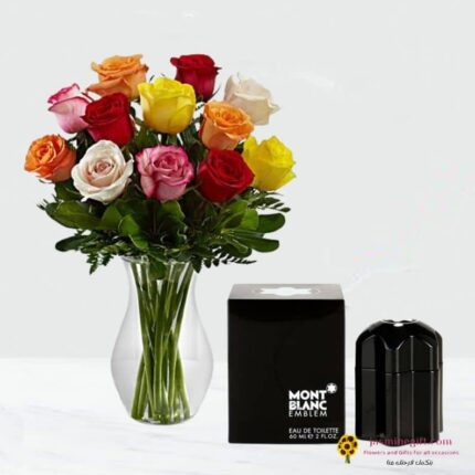 MBC EMBLEM send gift to amman perfuom online with flower