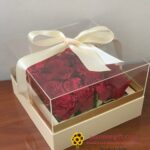 flower box red send flower to amman
