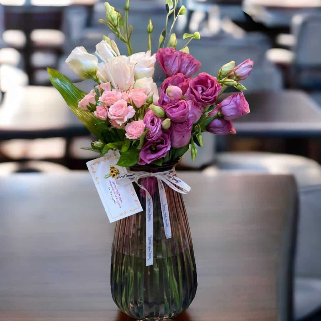 Graceful Blossoms Vase,send flowers to amman