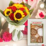 Krispy Kreme Love with Flowers Amman,send Krispy Kreme to jordan