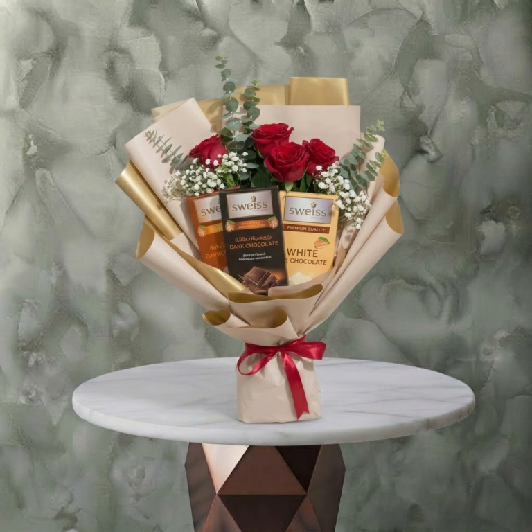 Cholate Gift Sweiss Luxury Chocolate Bouquet Amman | Jasmine Flowers and Gifts Amman ...