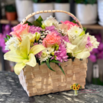 سلة أناقة الزهور