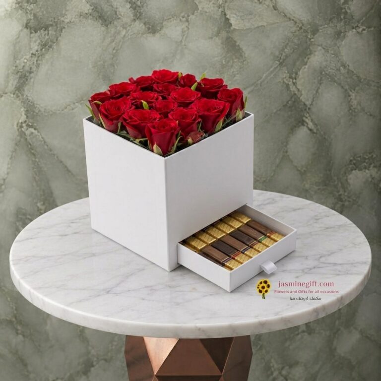 Elegant Rose Merci Chocolate Box